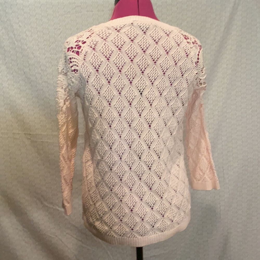 Pink Lace Sweater - Picture 6 of 6